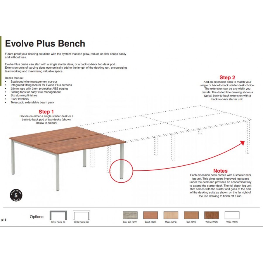 Rayleigh Two Pod Extension Desk Set